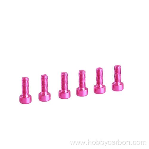 Aluminium 7075 T6 Socket Head Machine Anodized Screws